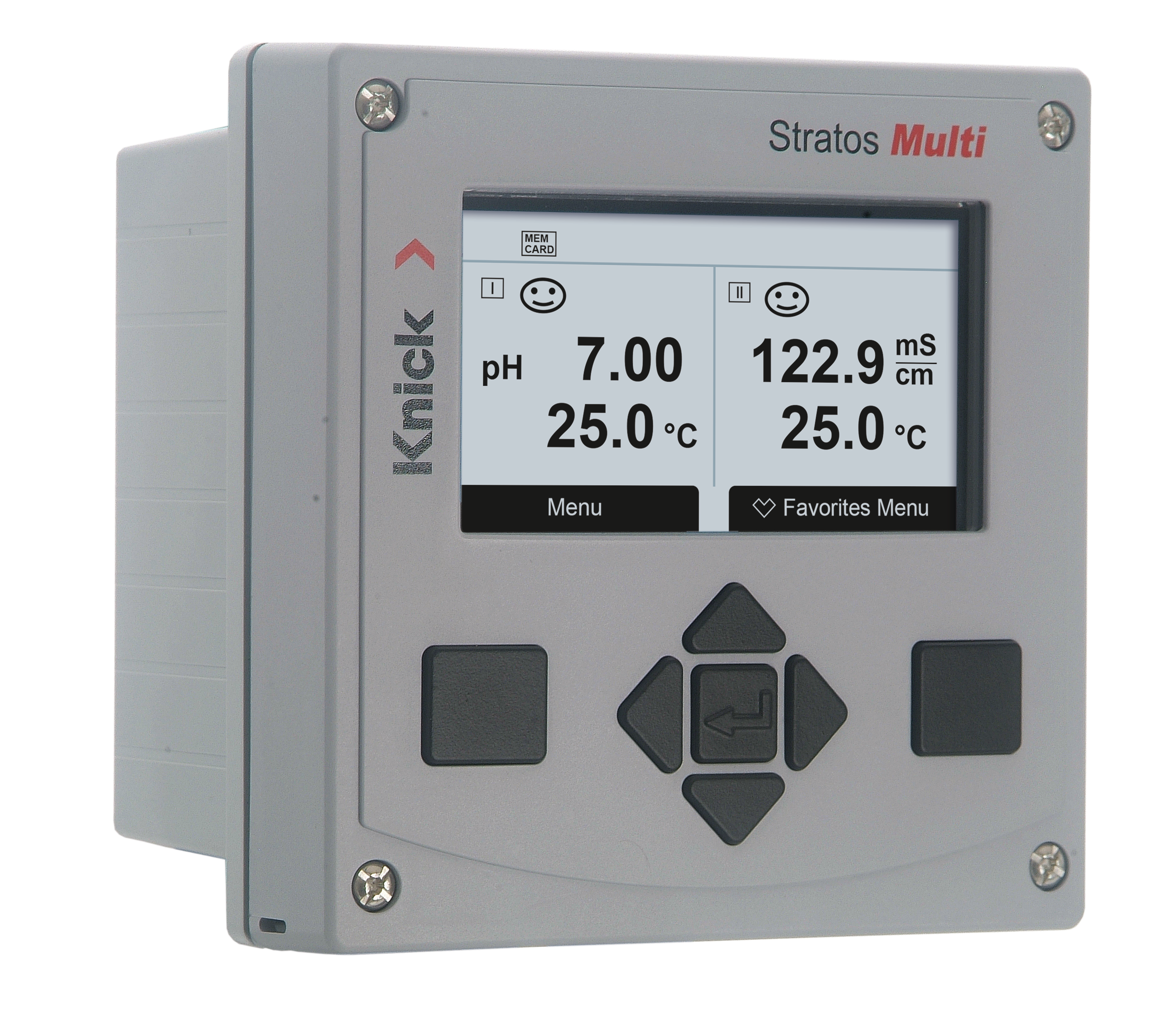 Stratos Multi E401N Multiparameter Transmitter | Memosens/Analog Sensors | 1-Channel | HART | 2x 4…20 mA Outputs