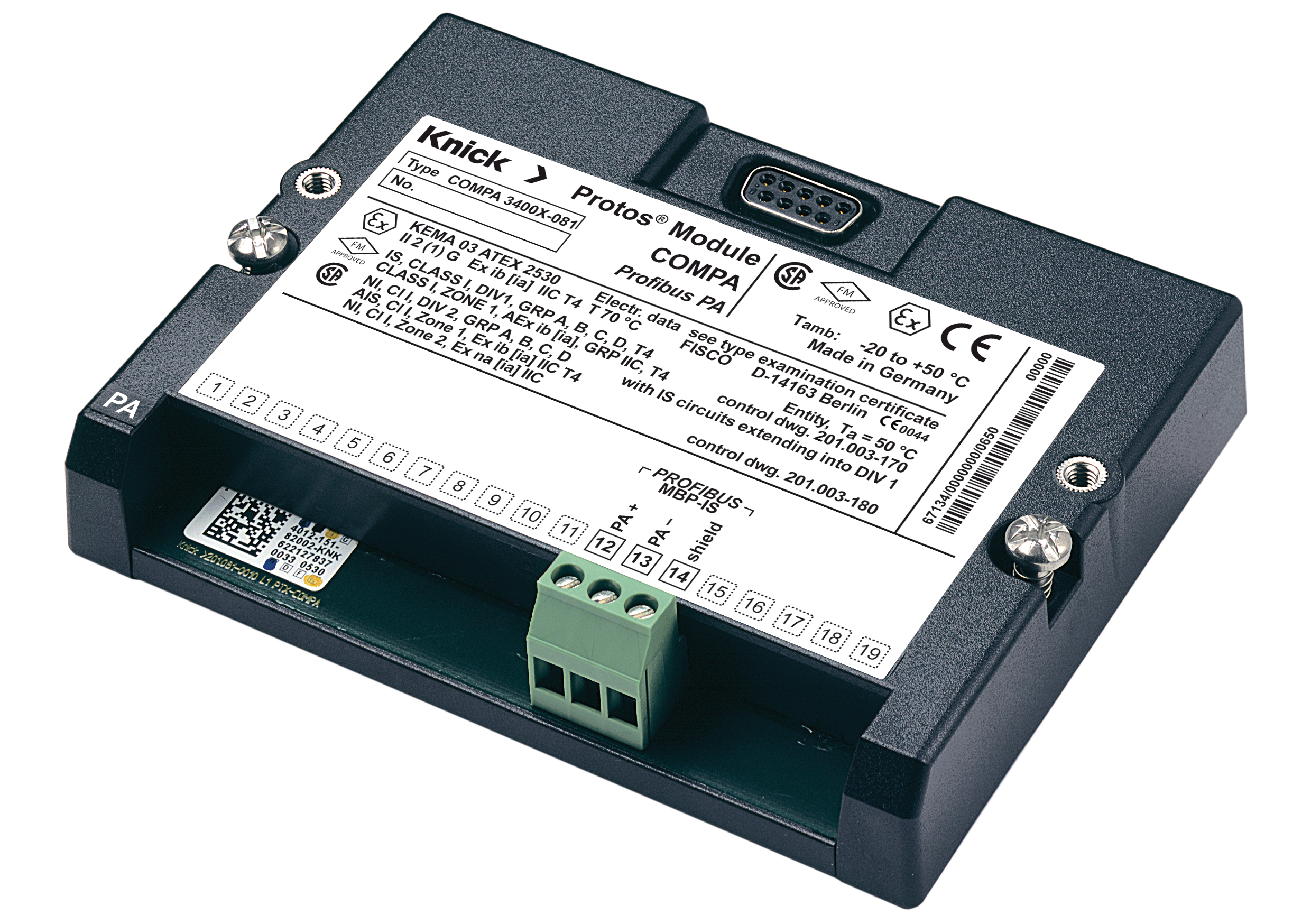 COMPA 3400X-081 Kommunikationsmodul | Für Protos | PROFIBUS PA | Ex