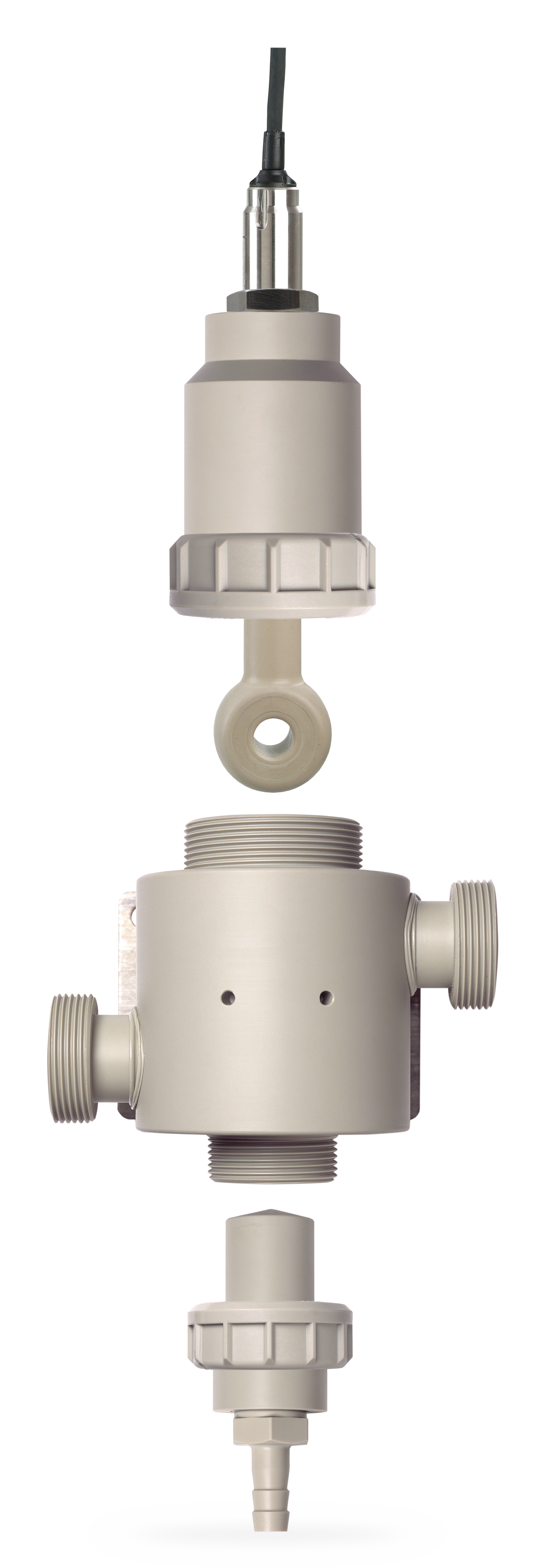 ARF215 Durchflussarmatur | Modular | PP-H oder PVDF | Bis zu drei Sensoren