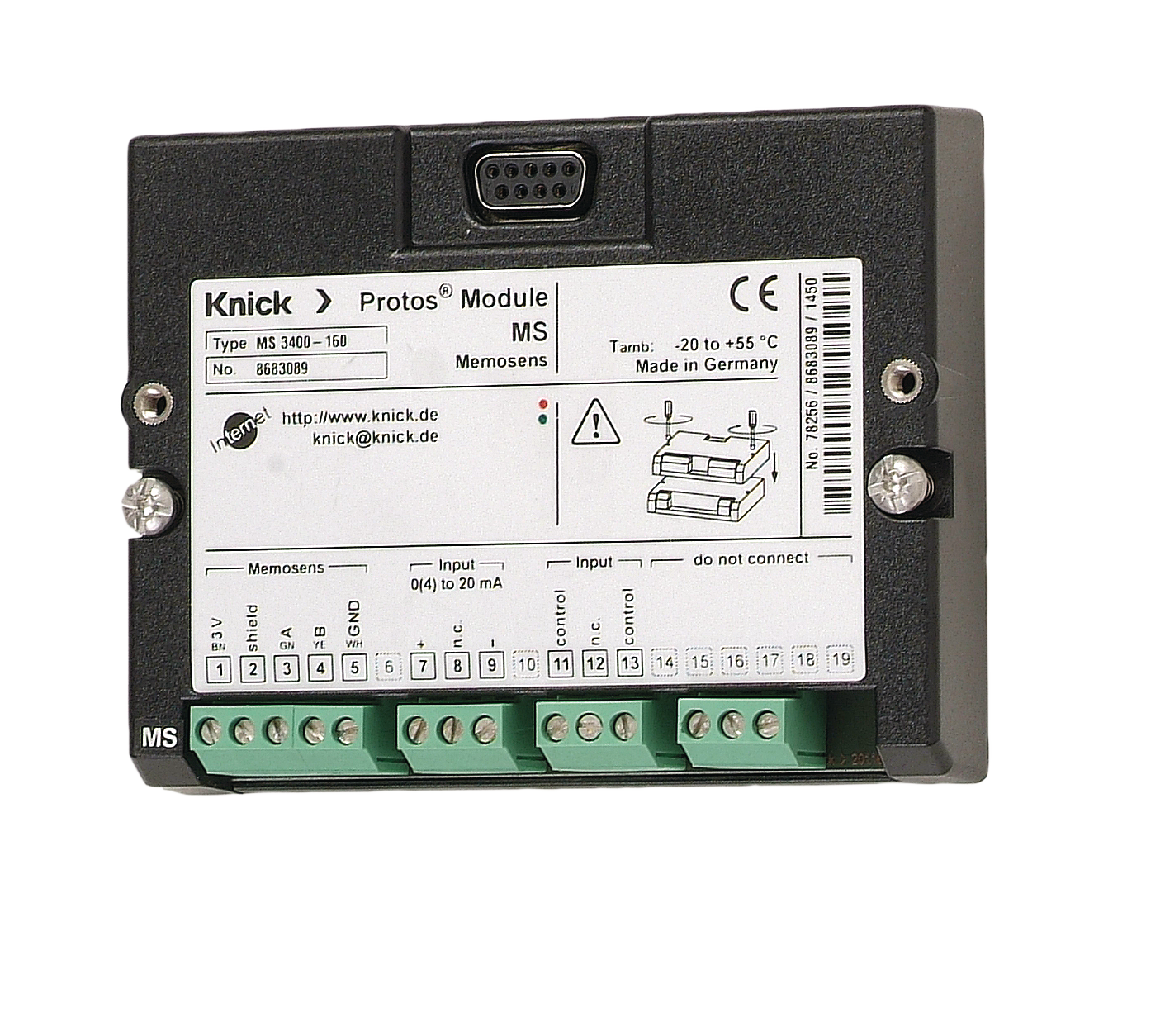 MS 4400-160 Multiparameter-Messmodul | Für Protos | Memosens Sensoren | 1 Kanal