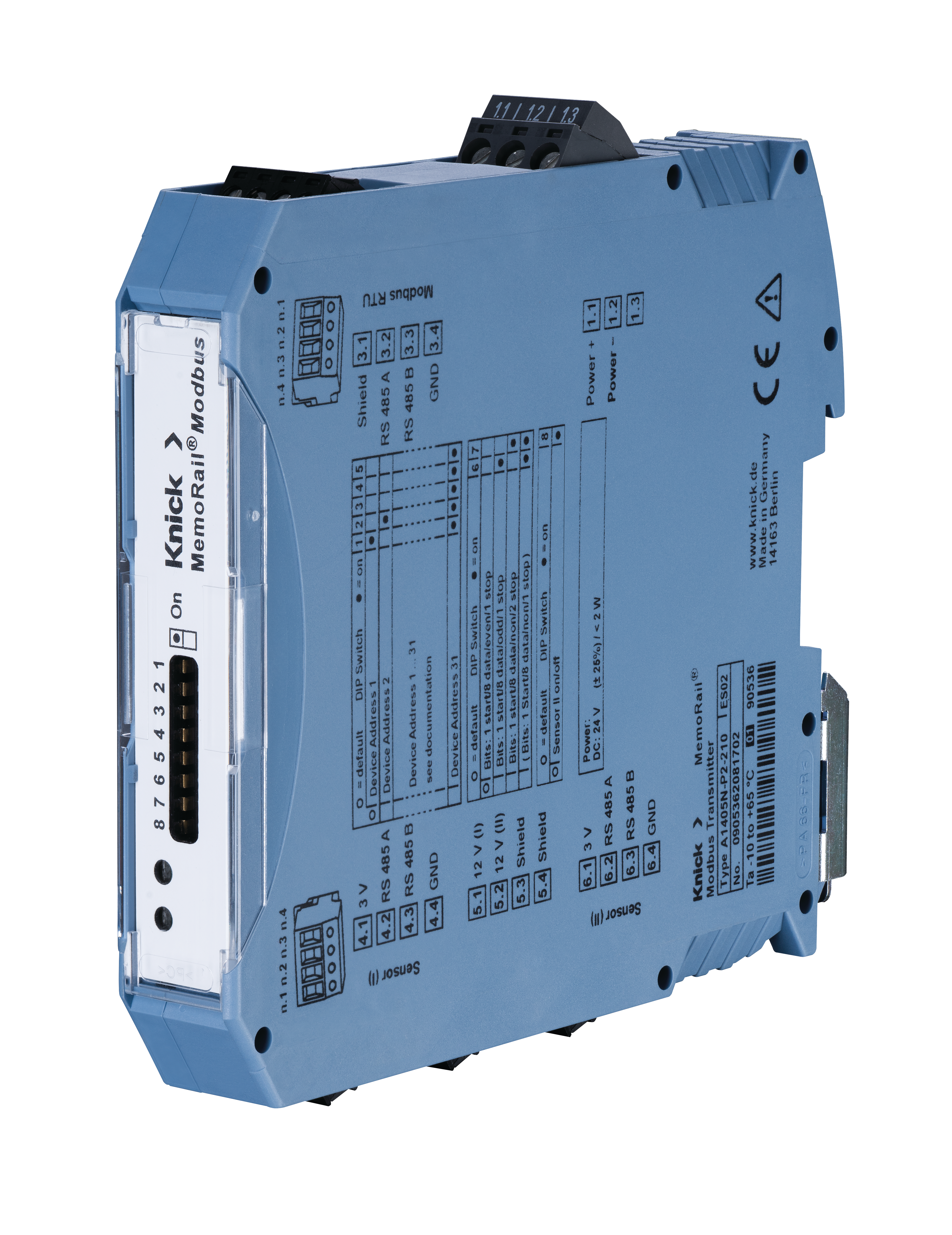 MemoRail Modbus A1405N Kompakter Multiparameter-Transmitter | Memosens Sensoren | Modbus RTU | 2 Kanäle