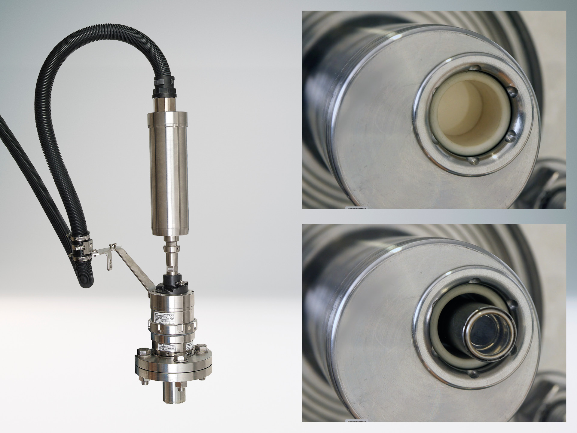 Successful joint project : Knick developed the special Ceramat WA 155 retractable fitting for optical probes from SOPAT