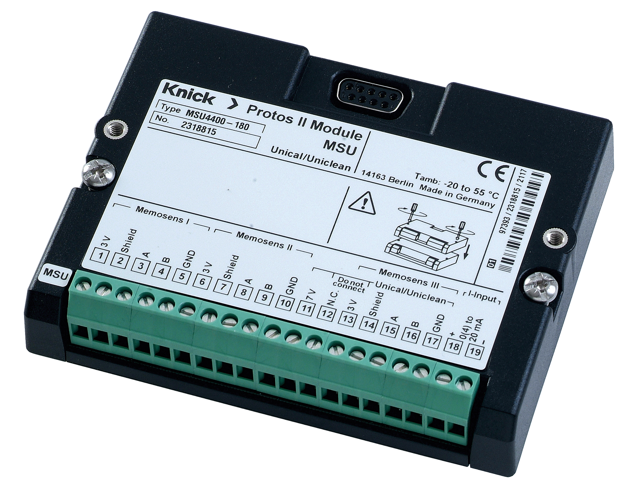 MSU 4400X-180 Multiparameter-Messmodul | Für Protos | Bis zu drei Memosens-Sensoren | Mehrkanalig | Ex