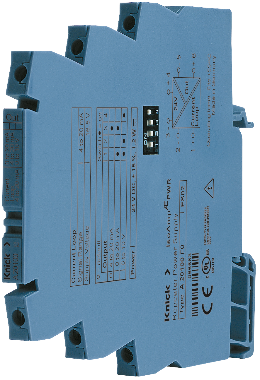 A20100 Repeater Power Supply | Input 4 … 20 mA | Isolation up to 600 V