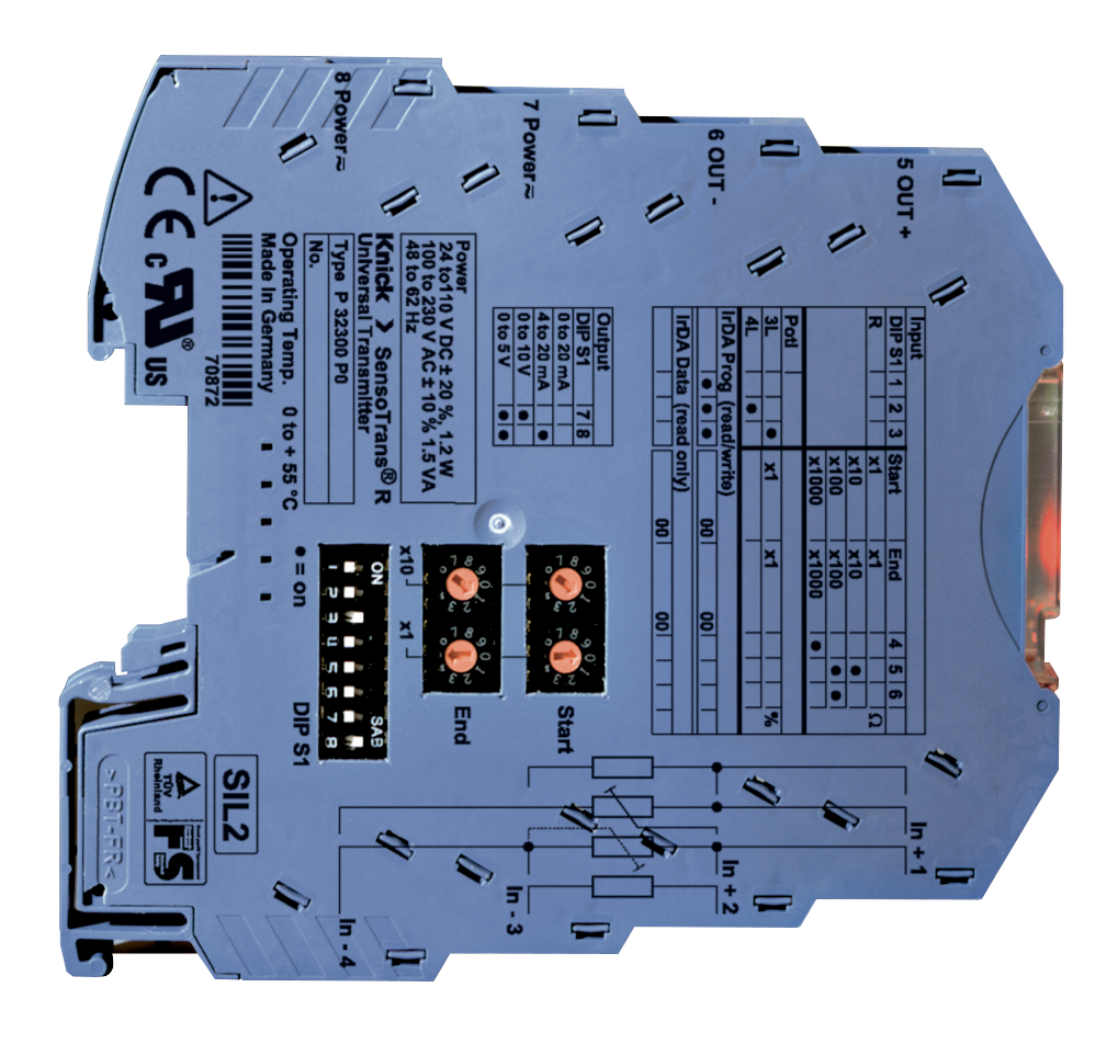 P32300 Messumformer | Eingang Potentiometer und Widerstände | Für Sicherheitskreise bis SIL3 | Konfigurationsschnittstelle für PC